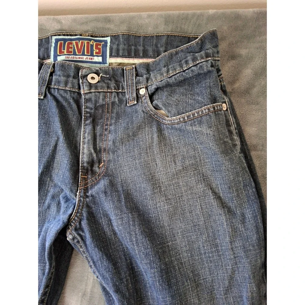 Levis 511 Skinny Jeans Mens 34x34 Blue Denim Medium Wash Stretch 5-Pocket